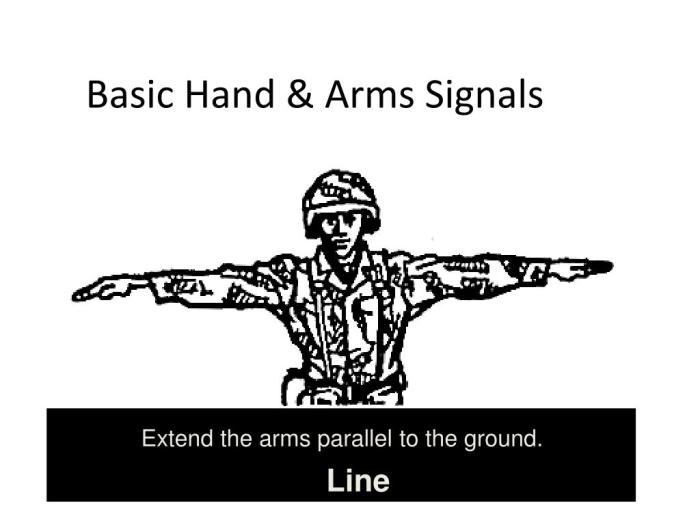 Hand arm signals basic guide