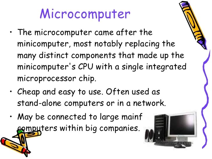 Minicomputers fundamentals minicomputer