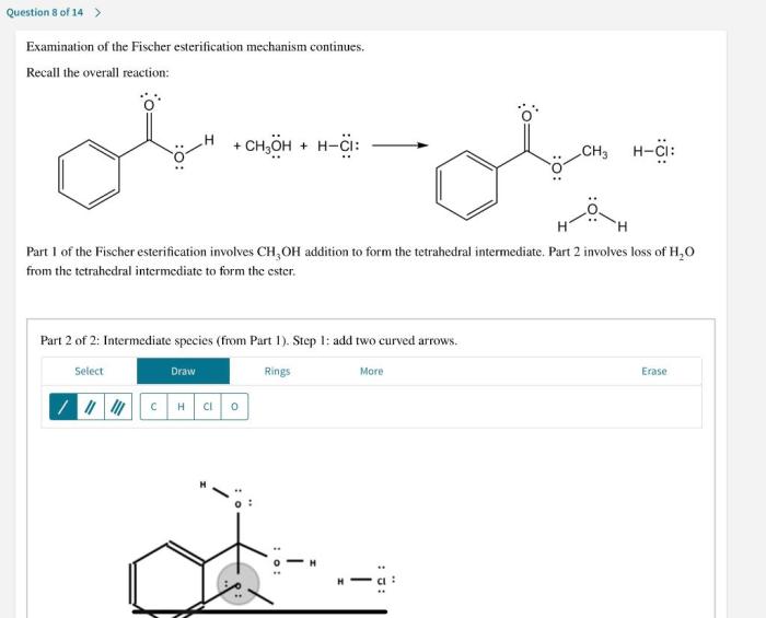 Esterification examination fischer transcribed arrows continues recall