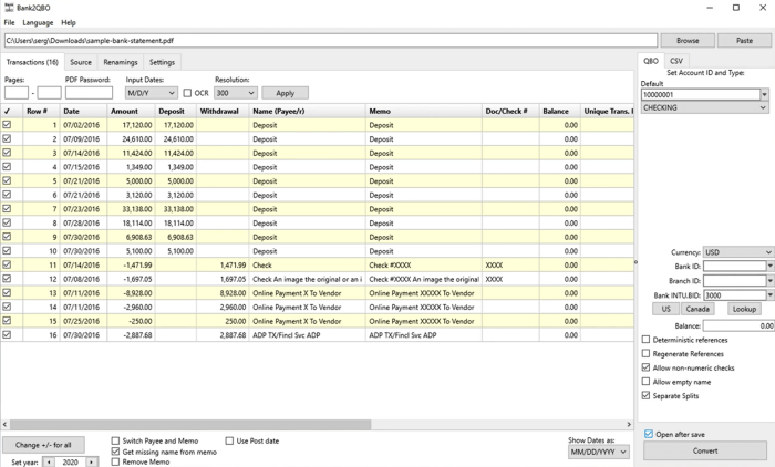 Setting preferences for a qbo company can be accessed using